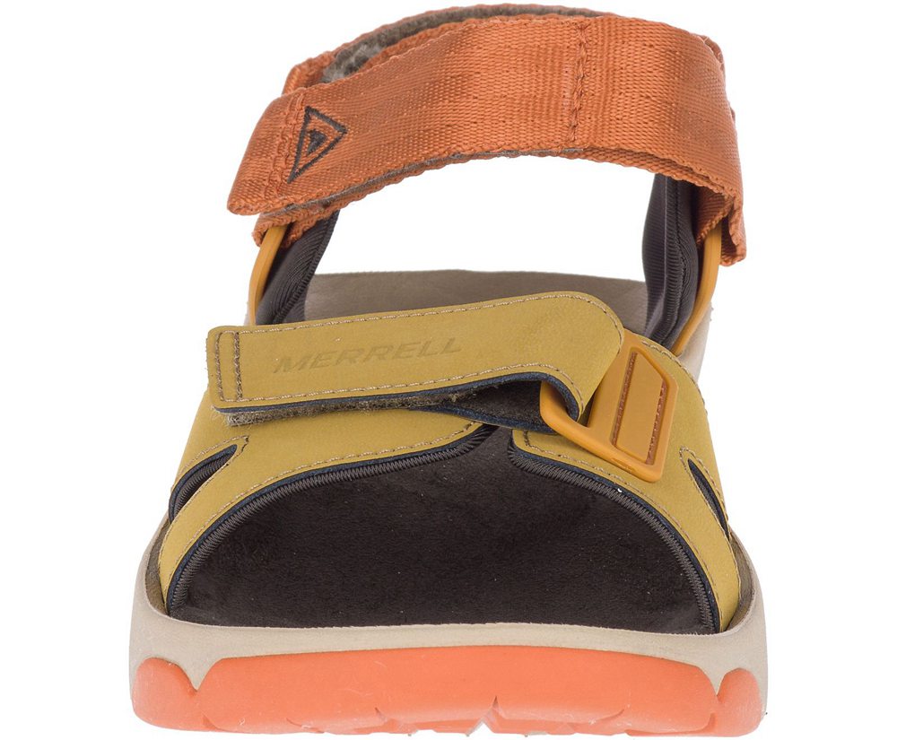 Merrell Sandals Yellow/Orange - Belize Convertible Web - Mens 25ILNTZEM